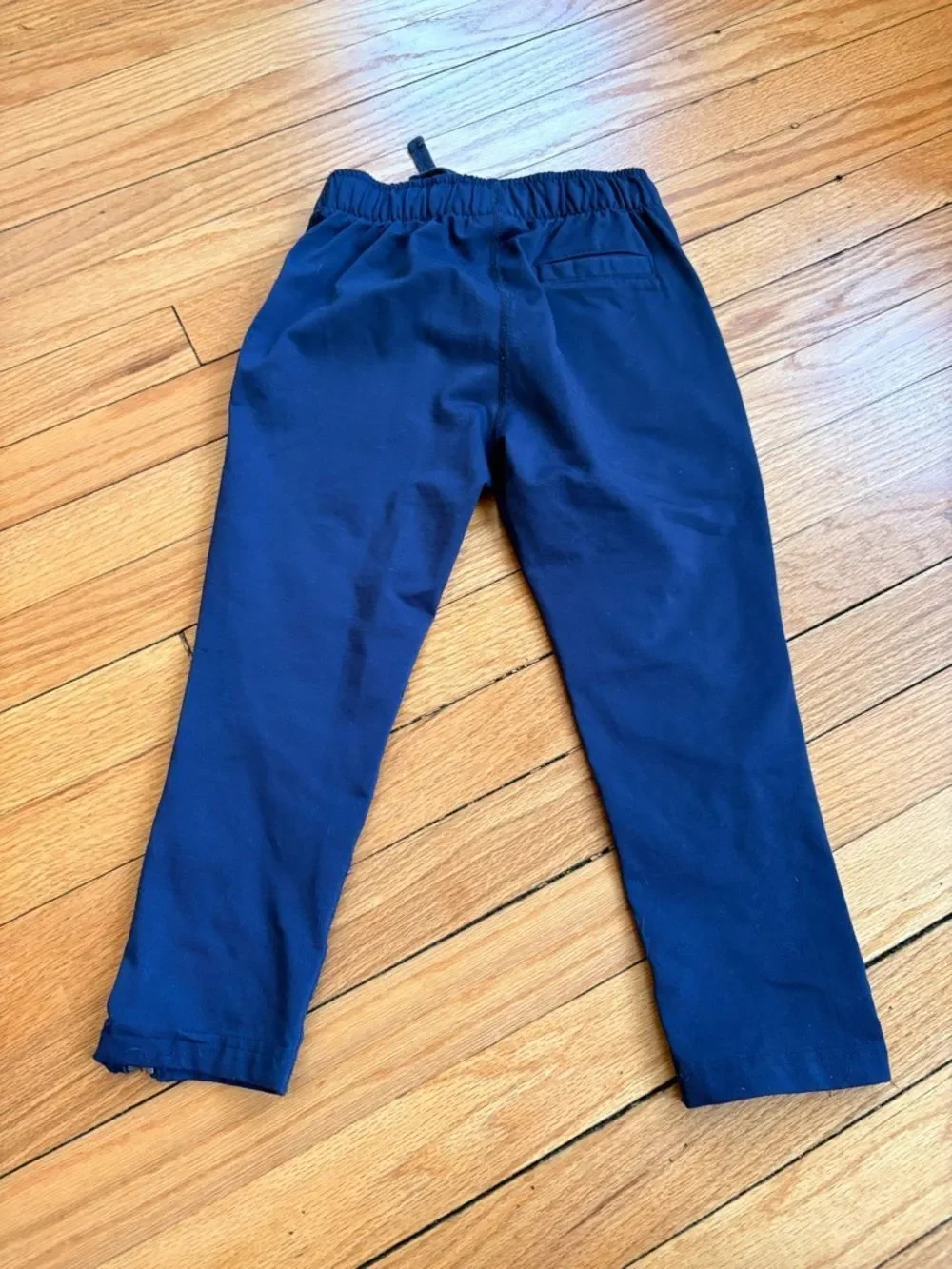 Hanna Andersson Kids Navy Zip Hem Joggers Size 4T Jogger Pants Activewear